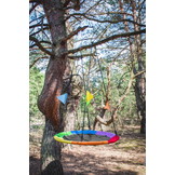 Nestschommel 100 cm Regenboog met vlaggen – Ooievaarsnest