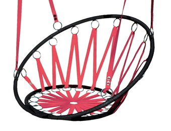 Hangstoel ooievaarsnest 56 cm Rood – Tot 100 kg