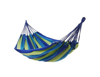 Hangmat 2 persoons XL – 220 x 160 cm – Blauwe touwen