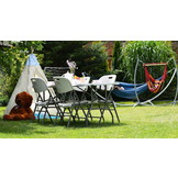 Standaard voor hangmat + hangstoel Grijs - Tot 220 kg - Hangmatframe