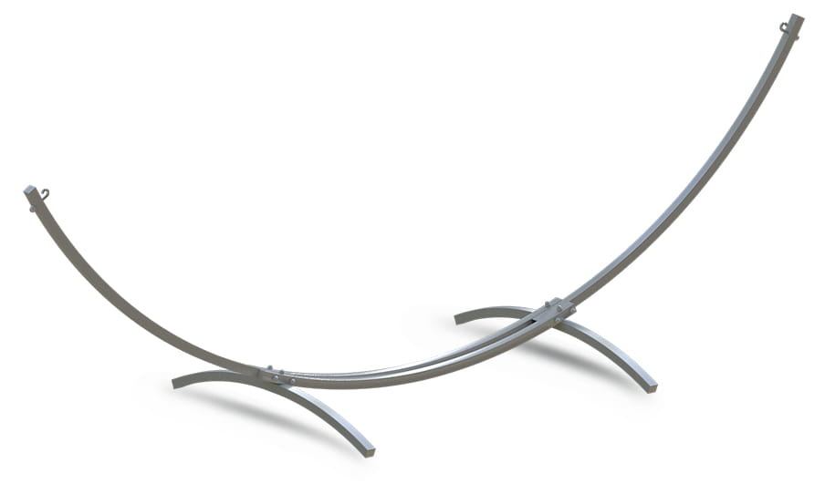 Frame voor grote hangmat 300 x 130 cm – Grijs – Tot 220 kg