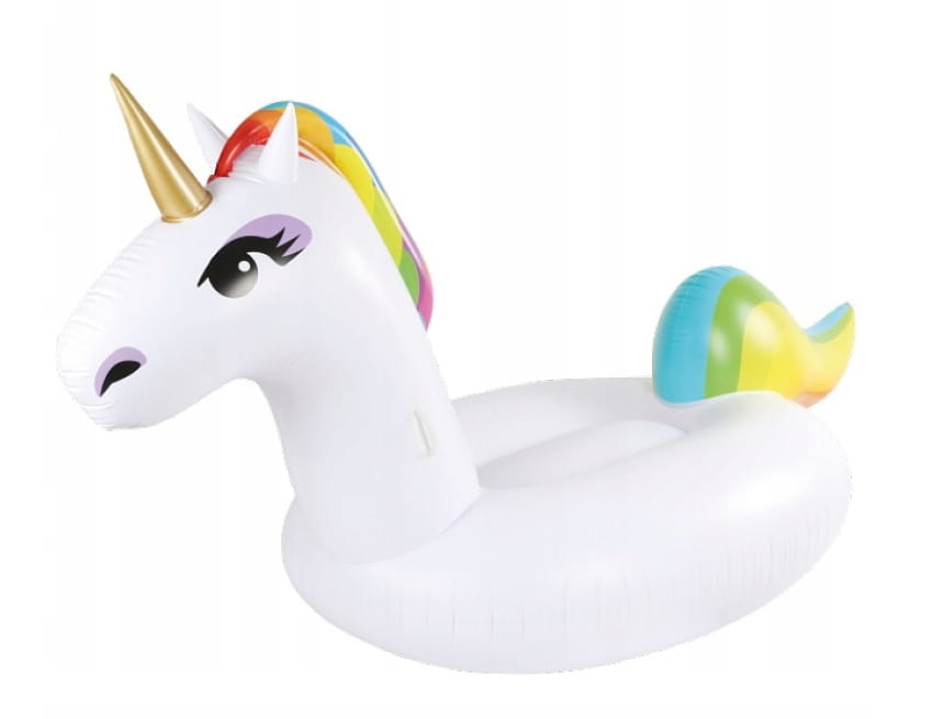 Opblaas eenhoorn XXL – 280 x 120 x 130 cm – Water speelgoed