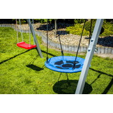 Schommelframe set 260 x 195 x 230 cm – Inclusief 2 schommels – Grijs