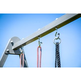 Schommelframe set 260 x 195 x 230 cm – Inclusief 2 schommels – Grijs