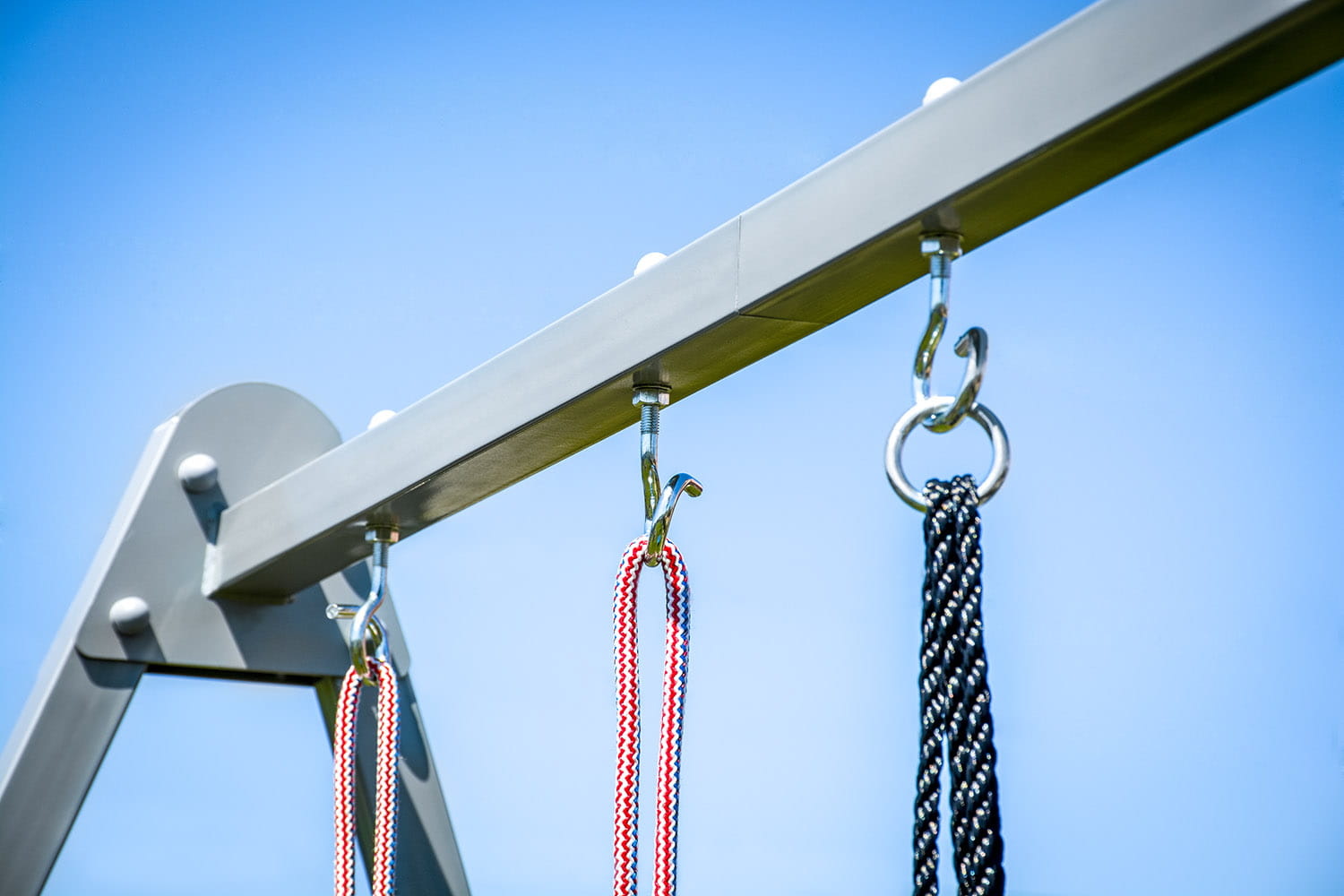 Schommelframe set 260 x 195 x 230 cm – Inclusief 2 schommels – Grijs