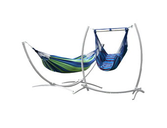 Hangmat frame verstelbaar inclusief hangmat + hangstoel – Wit