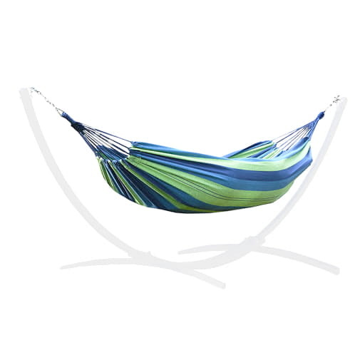 Hangmat standaard Wit + Hangmat 220 x 160 cm – Groen gestreept