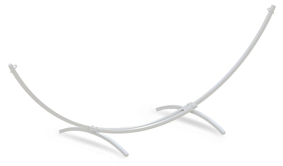 Frame voor grote hangmat 300 x 130 cm – Wit metaal – Tot 220 kg