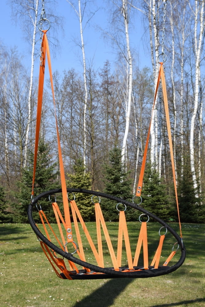 Hangstoel ooievaarsnest 56 cm Oranje – Tot 100 kg