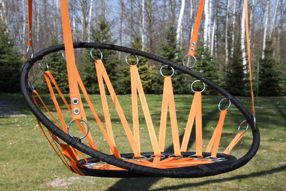 Hangstoel ooievaarsnest 56 cm Oranje – Tot 100 kg