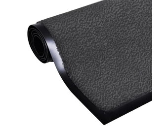 Deurmat entreemat 150 x 90 cm – Antislip – Grijs textiel
