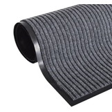 Deurmat Absorberend – 150 x 90 cm – Grijs geribbeld