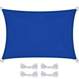 Schaduwdoek rechthoek 3 x 5 m Donker blauw – Zonwering zeil