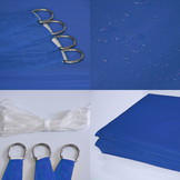 Schaduwdoek rechthoek 3 x 5 m Donker blauw – Zonwering zeil