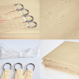 Schaduwdoek 4 x 2 m rechthoek – Beige – Zonwering zeil