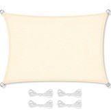 Schaduwdoek rechthoek 3 x 5 m Beige – Zonwering zeil