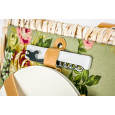 Rieten Picknickmand 37,5 x 27,5 x 18 cm + servies & thermotas