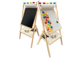 Schoolbord krijtbord dubbelzijdig – Magnetisch – Met accessoires