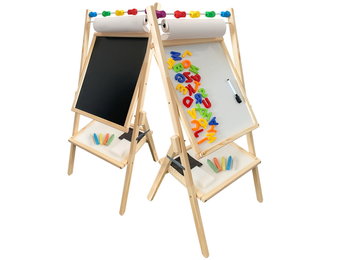 Schoolbord krijtbord dubbelzijdig – Magnetisch – Met accessoires