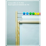 Schoolbord krijtbord dubbelzijdig – Magnetisch – Met accessoires