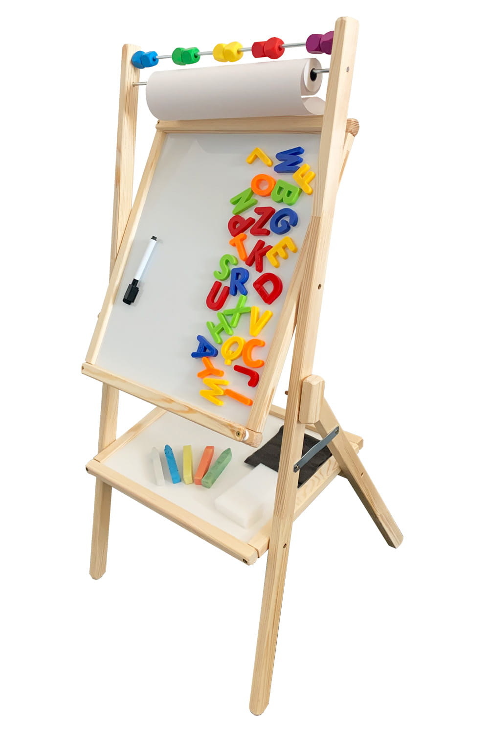 Schoolbord krijtbord dubbelzijdig – Magnetisch – Met accessoires