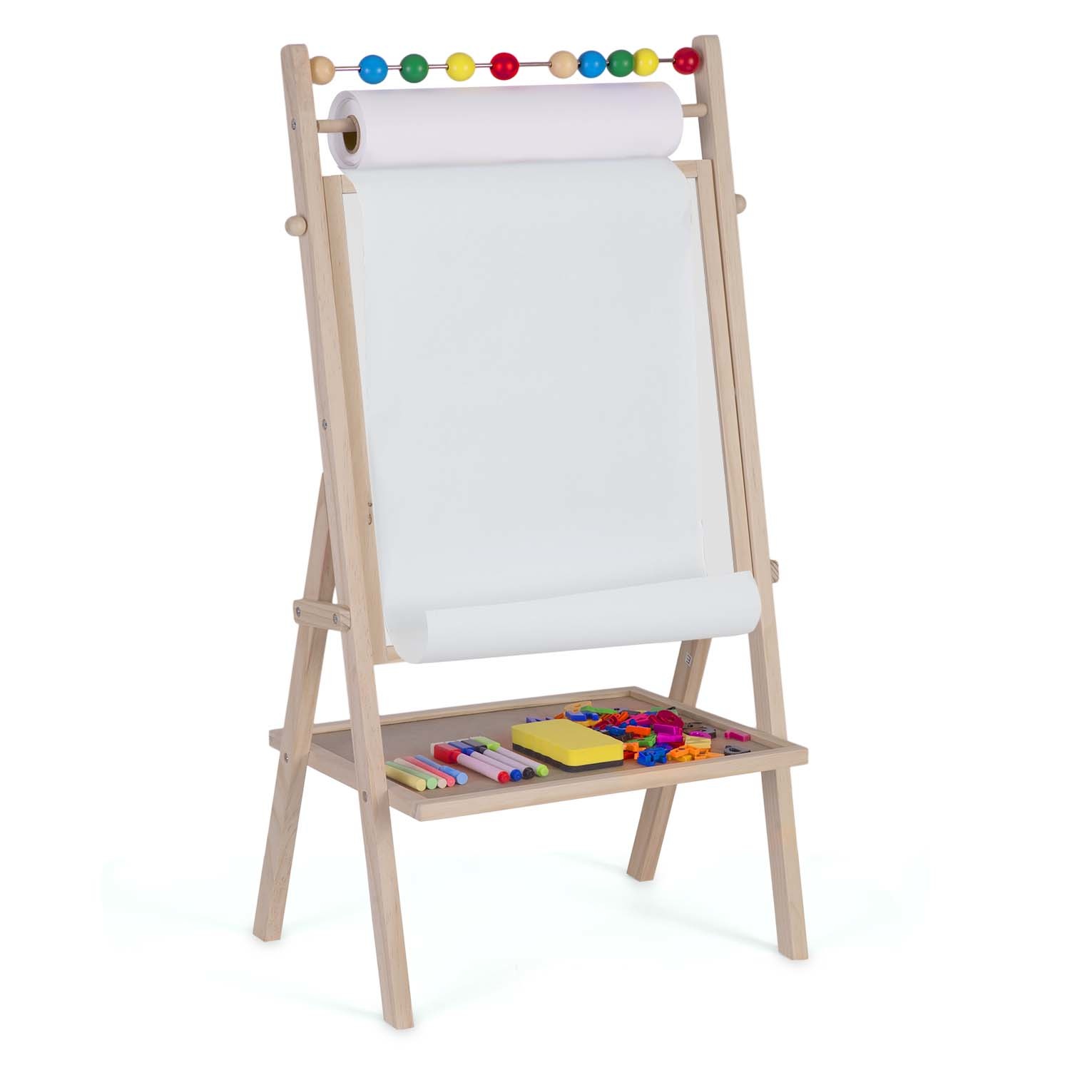Dubbel schrijfbord met tekenpapier + accessoires