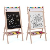Dubbel schrijfbord met tekenpapier + accessoires