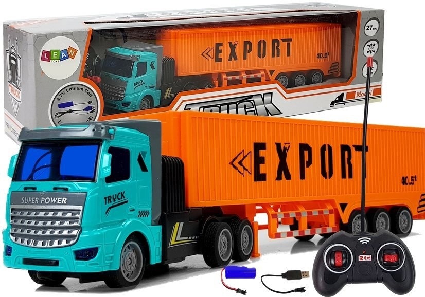RC-vrachtwagen met trailer - 27Mhz – 1:48 – Speelgoed truck