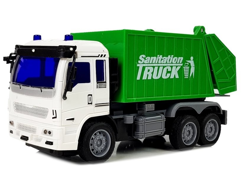 RC Vuilniswagen 27Mhz met licht – Bestuurbare speelgoed truck
