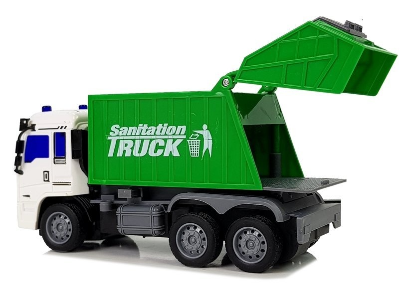 RC Vuilniswagen 27Mhz met licht – Bestuurbare speelgoed truck