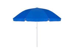 Strandparasol 240 cm – In hoogte verstelbaar – Blauw – XL Parasol