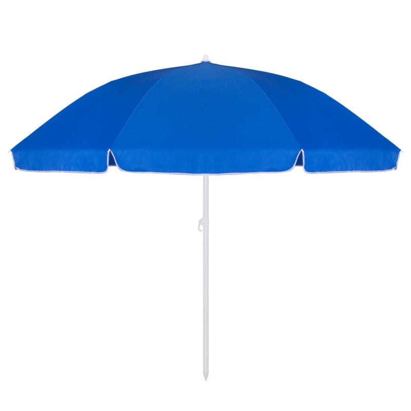 Strandparasol 240 cm – In hoogte verstelbaar – Blauw – XL Parasol