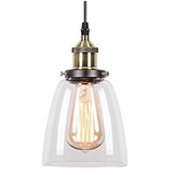 Hanglamp – glazen lamp 14 cm – Plafondlamp industriëel