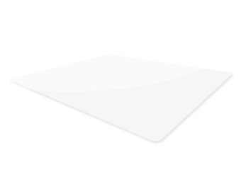 Vloerbeschermer 100 x 70 cm – Bureaustoelmat – Wit