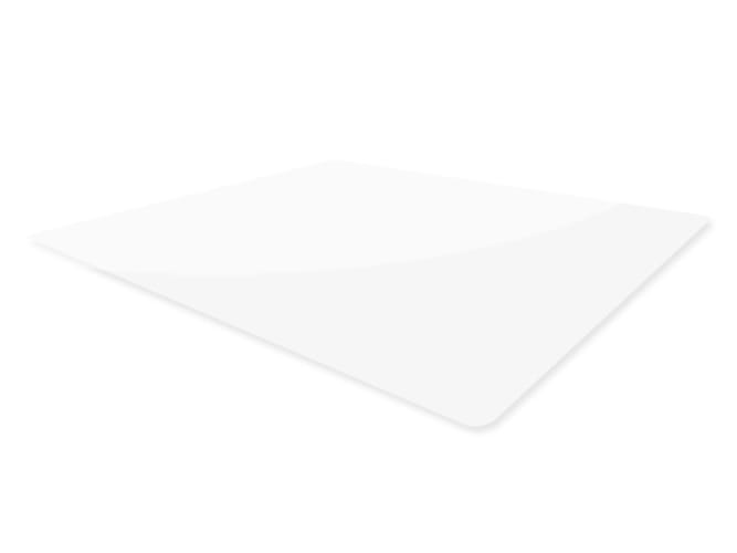 Vloerbeschermer 100 x 70 cm – Bureaustoelmat – Wit