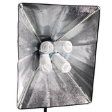 Softbox 50 x 70 cm + 4 lampen – Incl verstelbaar statief