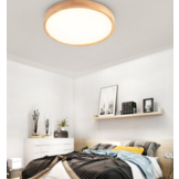 Plafondlamp LED – 40x 5,5 cm – Houten rand