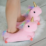 Eenhoorn pantoffels Roze – Sloffen One Size Maat 36 – 41