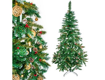Kunst kerstboom spar – Modulair – 220 cm – Inclusief versiering