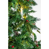 Kunst kerstboom spar – Modulair – 220 cm – Inclusief versiering