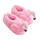 Flamingo pantoffels One Size Maat 36 – 41 – Licht Roze – Antislip