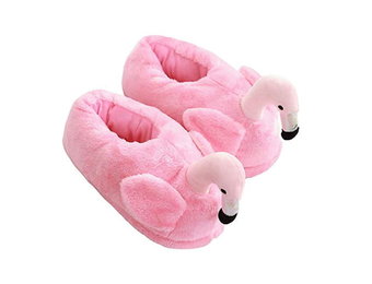 Flamingo pantoffels One Size Maat 36 – 41 – Licht Roze – Antislip