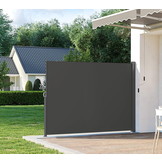 Tuinscherm privacyscherm uittrekbaar – 300 x 200 cm – Donkergrijs