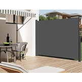 Tuinscherm privacyscherm uittrekbaar – 300 x 200 cm – Donkergrijs