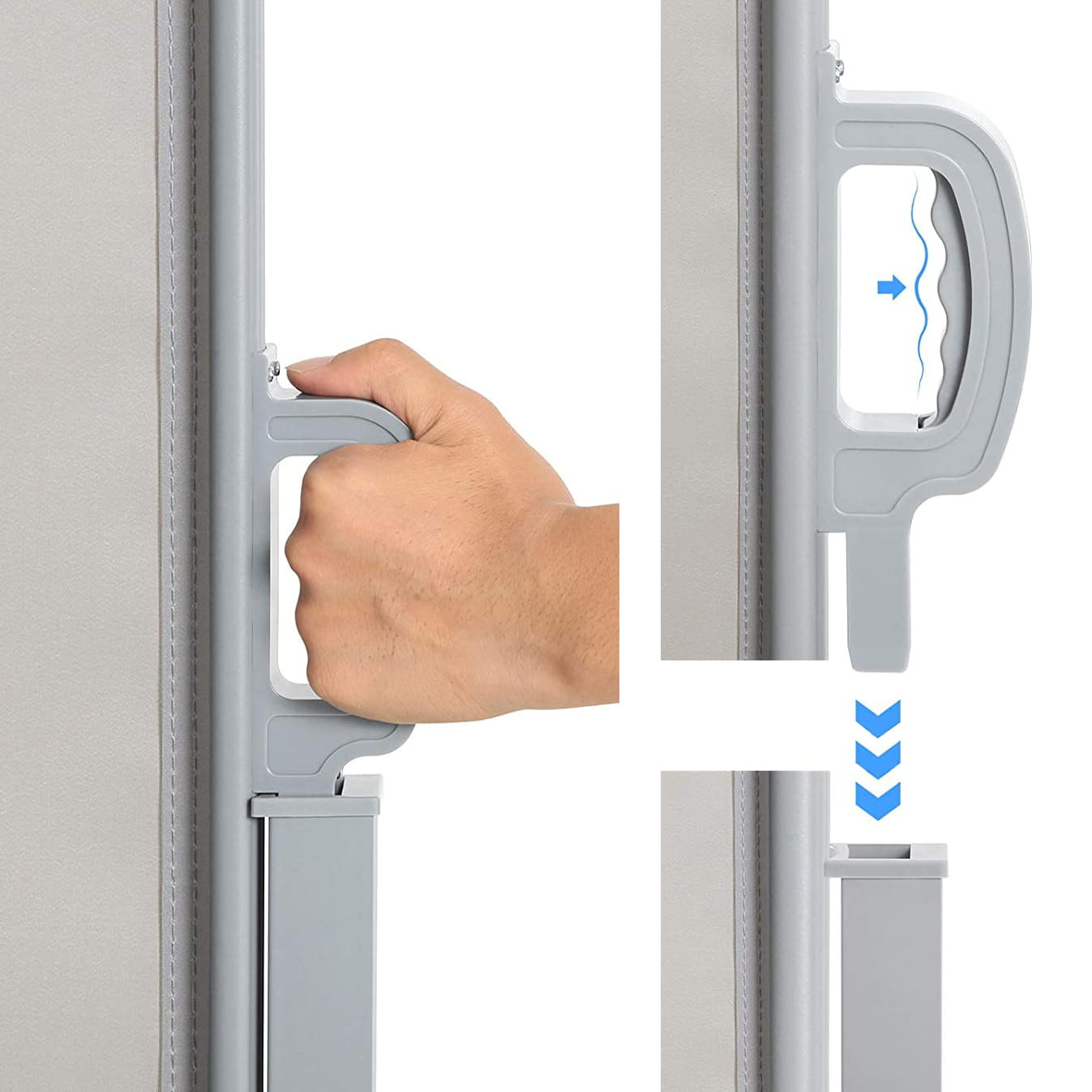 Tuinscherm privacyscherm uittrekbaar – 300 x 200 cm – Donkergrijs