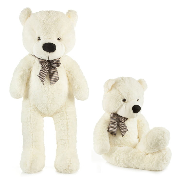 Knuffelbeer XXL 220 cm – Wit – Reuze teddy
