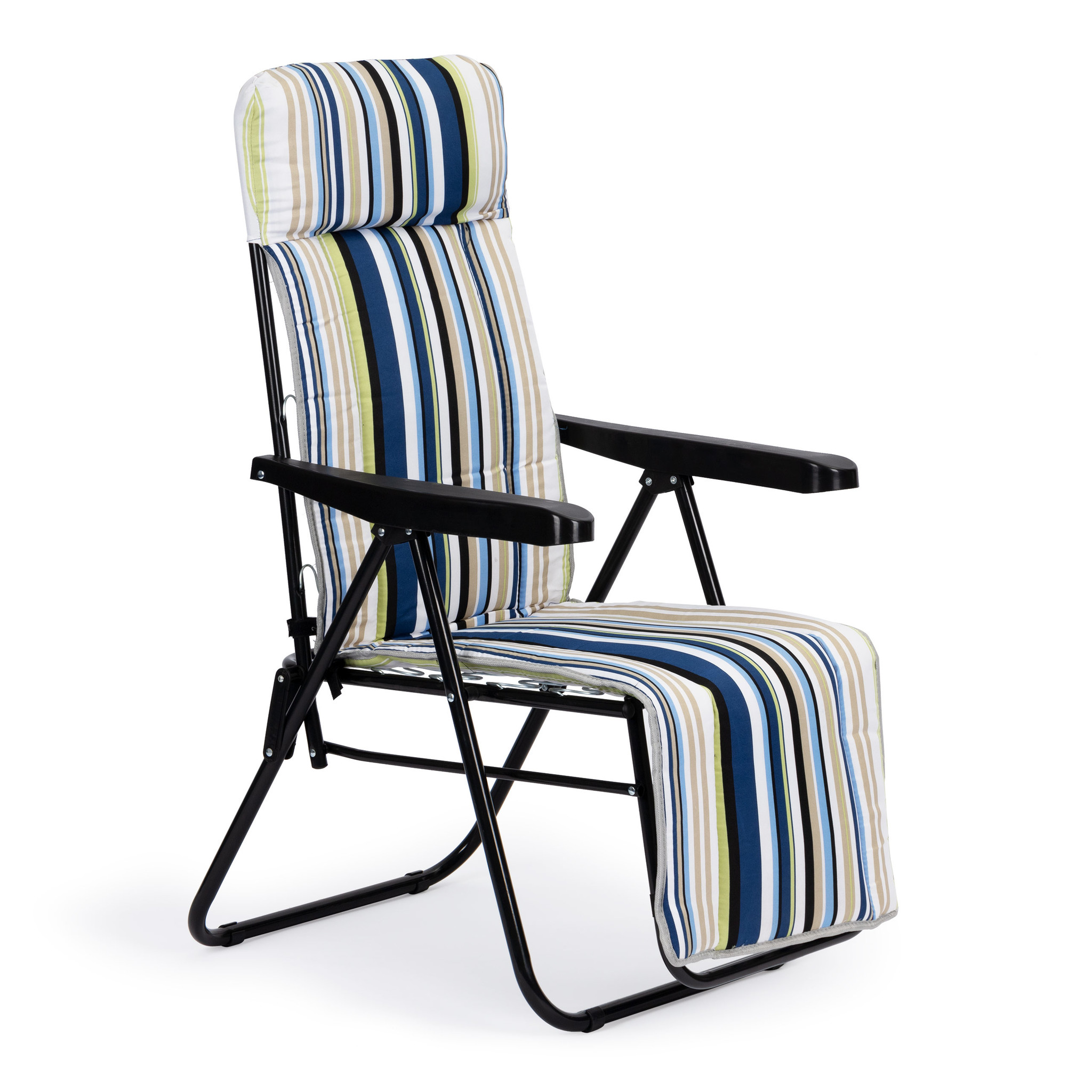 Vergoeding Celsius Fantastisch Viking Choice Tuin ligstoel strandstoel verstelbaar – Met gestreept kussen  - VC-Lifestyle