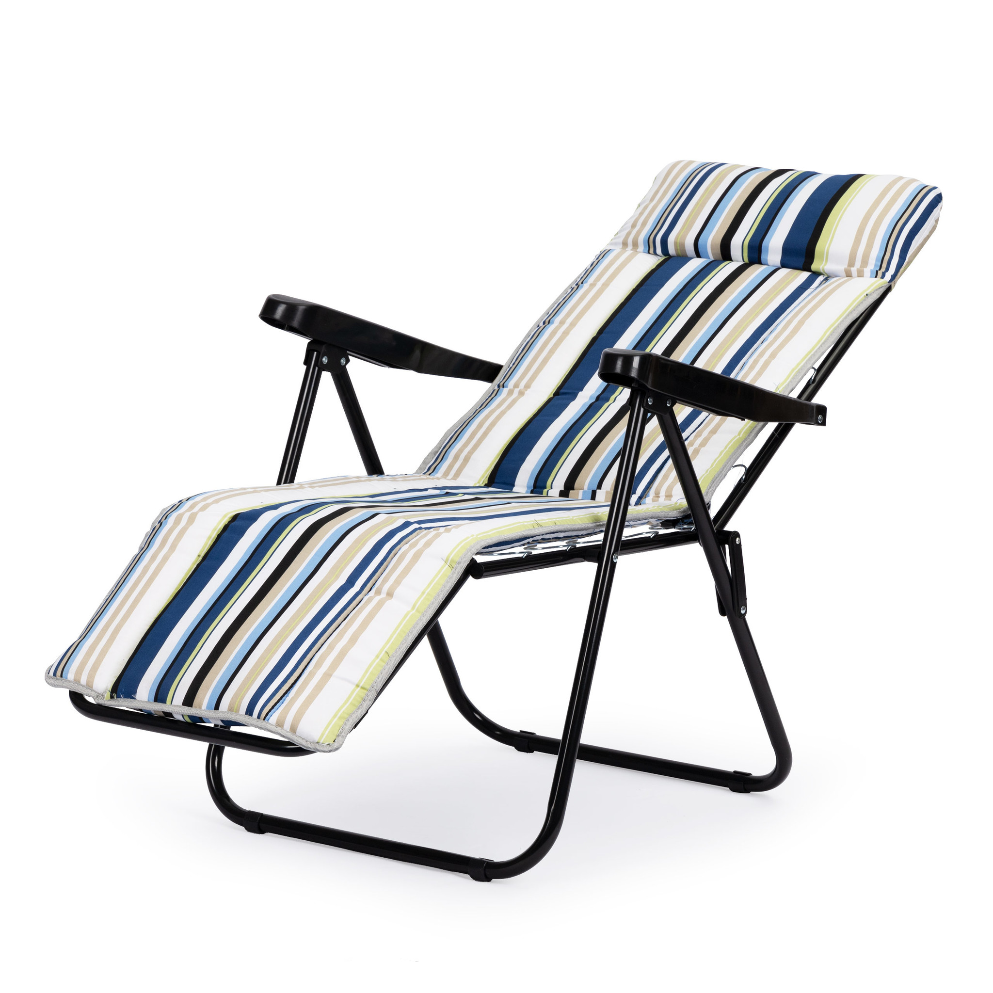 dump Indrukwekkend wimper Viking Choice Tuin ligstoel strandstoel verstelbaar – Met gestreept kussen  - VC-Lifestyle