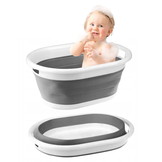 Siliconen bak opvouwbaar 20L – 53,5 x 23 x 38,5 cm – Grijs