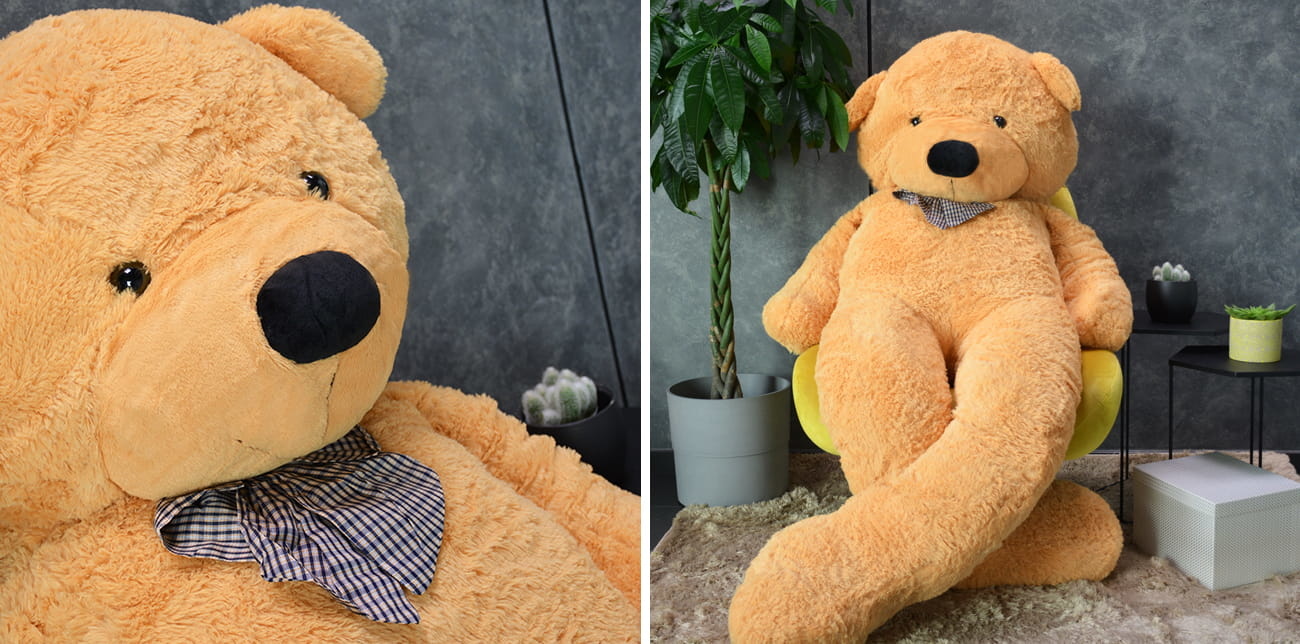 Knuffelbeer XXL 220 cm – Licht bruin